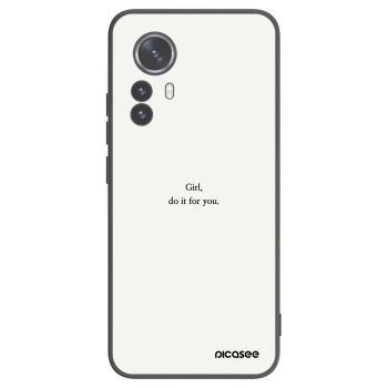 Picasee silikónový čierny obal pre Xiaomi 12 Pro - Girl, do it for you