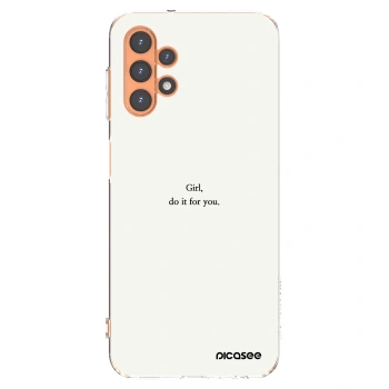 Picasee silikónový prehľadný obal pre Samsung Galaxy A13 4G A135 - Girl, do it for you
