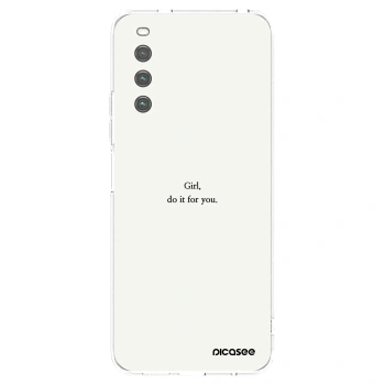Picasee silikónový prehľadný obal pre Sony Xperia 10 IV 5G - Girl, do it for you