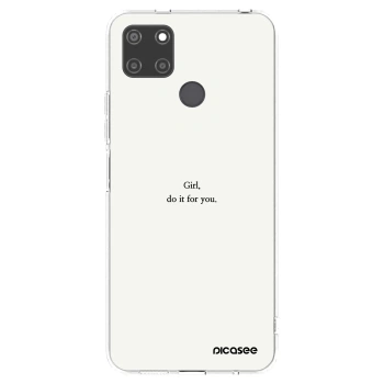Picasee silikónový prehľadný obal pre Realme C21Y - Girl, do it for you