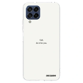 Picasee silikónový prehľadný obal pre Samsung Galaxy M53 5G - Girl, do it for you