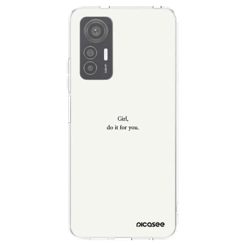 Picasee silikónový prehľadný obal pre Xiaomi 12 Lite - Girl, do it for you