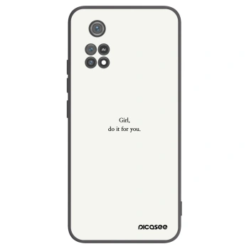 Picasee silikónový čierny obal pre Xiaomi Poco M4 Pro - Girl, do it for you