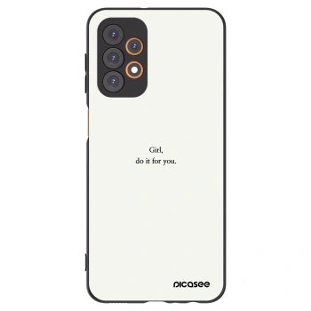Picasee silikónový čierny obal pre Samsung Galaxy A23 A236B 5G - Girl, do it for you