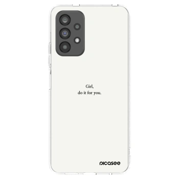 Picasee silikónový prehľadný obal pre Samsung Galaxy A73 5G - Girl, do it for you