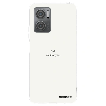 Picasee silikónový prehľadný obal pre Xiaomi Redmi 10 5G - Girl, do it for you