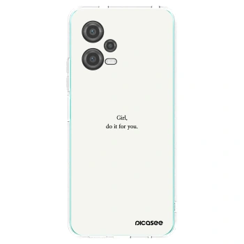 Picasee silikónový prehľadný obal pre Xiaomi Poco X5 - Girl, do it for you