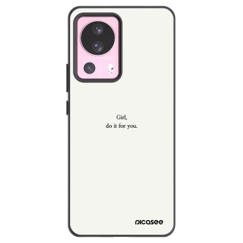 Picasee silikónový čierny obal pre Xiaomi 13 Lite - Girl, do it for you