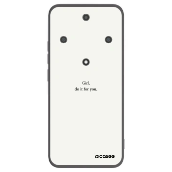 Picasee silikónový čierny obal pre Honor Magic5 Lite 5G - Girl, do it for you