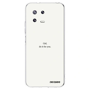 Picasee silikónový prehľadný obal pre Xiaomi 13 Pro - Girl, do it for you