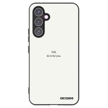 Picasee silikónový čierny obal pre Samsung Galaxy A54 5G A546B - Girl, do it for you