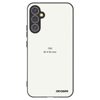 Picasee silikónový čierny obal pre Samsung Galaxy A34 5G A346B - Girl, do it for you