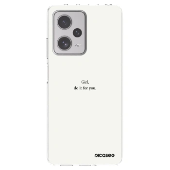 Picasee silikónový prehľadný obal pre Xiaomi Redmi Note 12 Pro+ 5G - Girl, do it for you