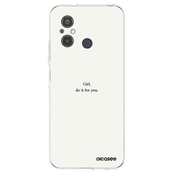 Picasee silikónový prehľadný obal pre Xiaomi Redmi 12C - Girl, do it for you
