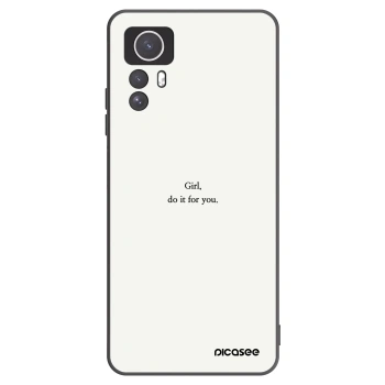 Picasee silikónový čierny obal pre Xiaomi Redmi Note 12S - Girl, do it for you