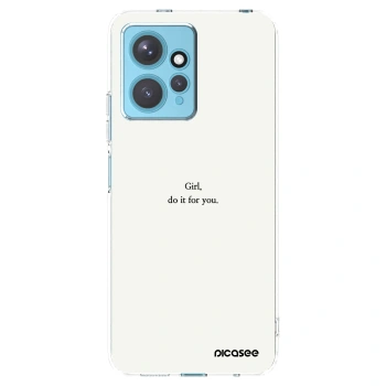 Picasee silikónový prehľadný obal pre Xiaomi Redmi Note 12 4G - Girl, do it for you
