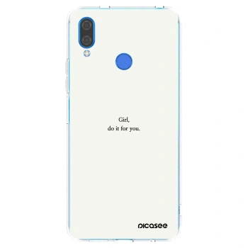 Picasee silikónový prehľadný obal pre Huawei Nova 3 - Girl, do it for you