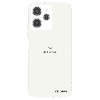 Picasee silikónový prehľadný obal pre Xiaomi Redmi 12 4G - Girl, do it for you