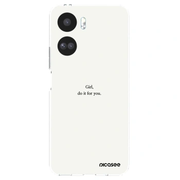 Picasee silikónový prehľadný obal pre Honor 90 Lite 5G - Girl, do it for you