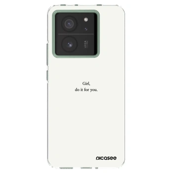 Picasee silikónový prehľadný obal pre Xiaomi 13T Pro - Girl, do it for you