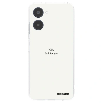 Picasee silikónový prehľadný obal pre Realme 10 4G - Girl, do it for you