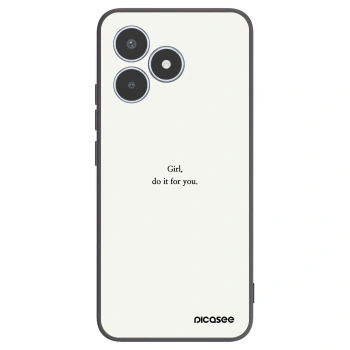 Picasee silikónový čierny obal pre Realme C53 - Girl, do it for you