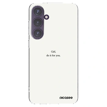 Picasee silikónový prehľadný obal pre Samsung Galaxy S24+ S926B 5G - Girl, do it for you