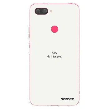 Picasee silikónový prehľadný obal pre Xiaomi Mi 8 Lite - Girl, do it for you