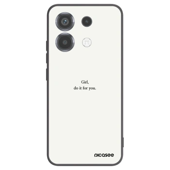 Picasee silikónový čierny obal pre Xiaomi Poco X6 - Girl, do it for you