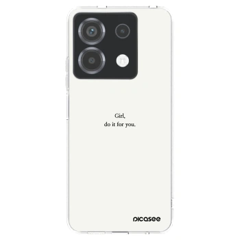 Picasee silikónový prehľadný obal pre Xiaomi Poco X6 - Girl, do it for you