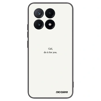Picasee silikónový čierny obal pre Xiaomi Poco X6 Pro - Girl, do it for you