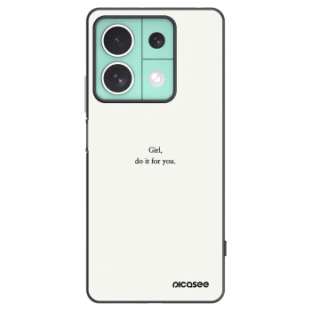 Picasee silikónový čierny obal pre Xiaomi Redmi Note 13 5G - Girl, do it for you