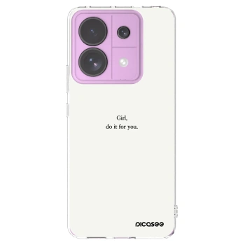 Picasee silikónový prehľadný obal pre Xiaomi Redmi Note 13 Pro 5G - Girl, do it for you