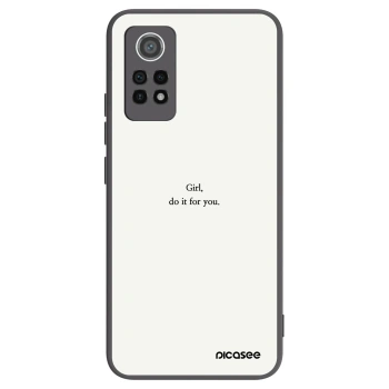 Picasee silikónový čierny obal pre Xiaomi Redmi Note 12 Pro 4G - Girl, do it for you