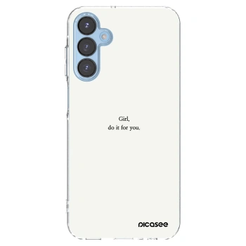 Picasee silikónový prehľadný obal pre Samsung Galaxy A15 A156B 5G - Girl, do it for you