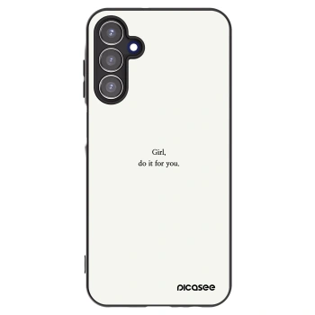 Picasee silikónový čierny obal pre Samsung Galaxy A15 A155F 4G - Girl, do it for you