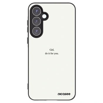 Picasee silikónový čierny obal pre Samsung Galaxy A55 5G A556B - Girl, do it for you
