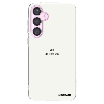 Picasee silikónový prehľadný obal pre Samsung Galaxy A55 5G A556B - Girl, do it for you
