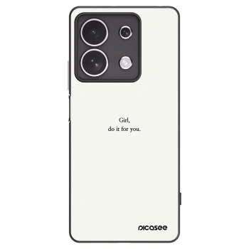 Picasee silikónový čierny obal pre Xiaomi Redmi Note 13 4G - Girl, do it for you