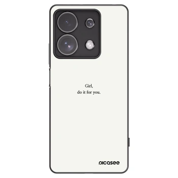 Picasee silikónový čierny obal pre Xiaomi Redmi Note 13 Pro 4G - Girl, do it for you