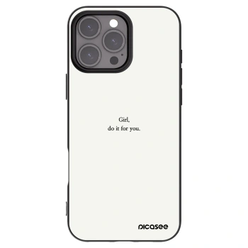 Picasee silikónový čierny obal pre Apple iPhone 16 Pro Max - Girl, do it for you
