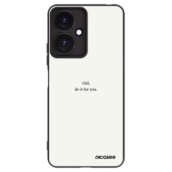 Picasee silikónový čierny obal pre Xiaomi Redmi 13C 5G - Girl, do it for you