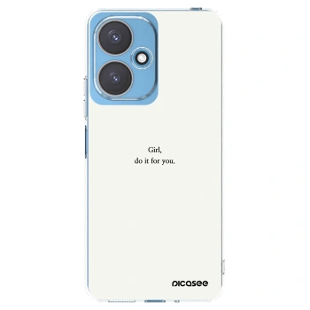 Picasee silikónový prehľadný obal pre Xiaomi Redmi 13C 5G - Girl, do it for you