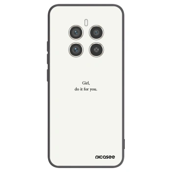 Picasee silikónový čierny obal pre Realme 12 Pro 5G - Girl, do it for you