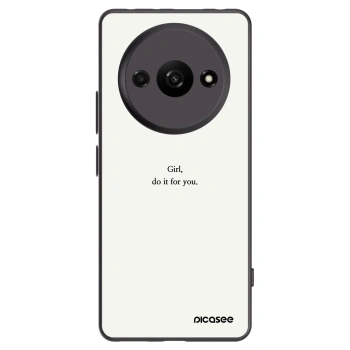 Picasee silikónový čierny obal pre Xiaomi Redmi A3 - Girl, do it for you