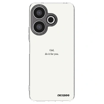 Picasee silikónový prehľadný obal pre Xiaomi Redmi 13 4G - Girl, do it for you