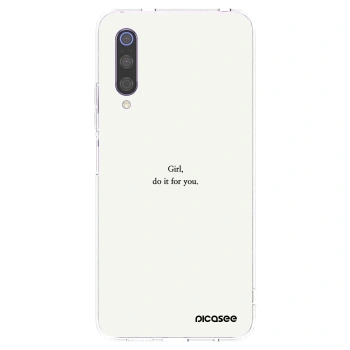 Picasee silikónový prehľadný obal pre Xiaomi Mi 9 - Girl, do it for you