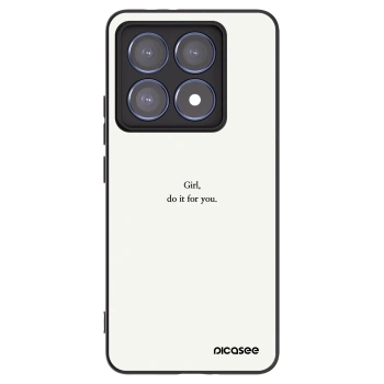 Picasee silikónový čierny obal pre Xiaomi 14T Pro - Girl, do it for you