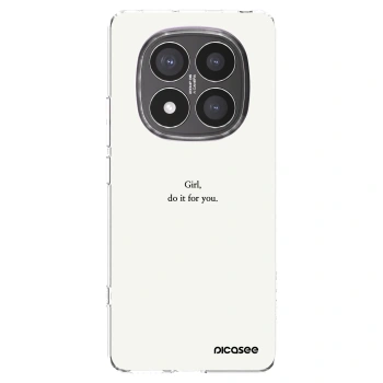 Picasee silikónový prehľadný obal pre Xiaomi Redmi Note 14 Pro+ 5G - Girl, do it for you
