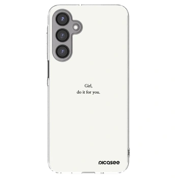 Picasee silikónový prehľadný obal pre Samsung Galaxy A16 5G - Girl, do it for you